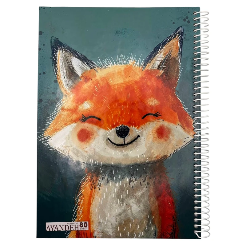 دفتر مشق 80 برگ مدل  آینده طرح روباره