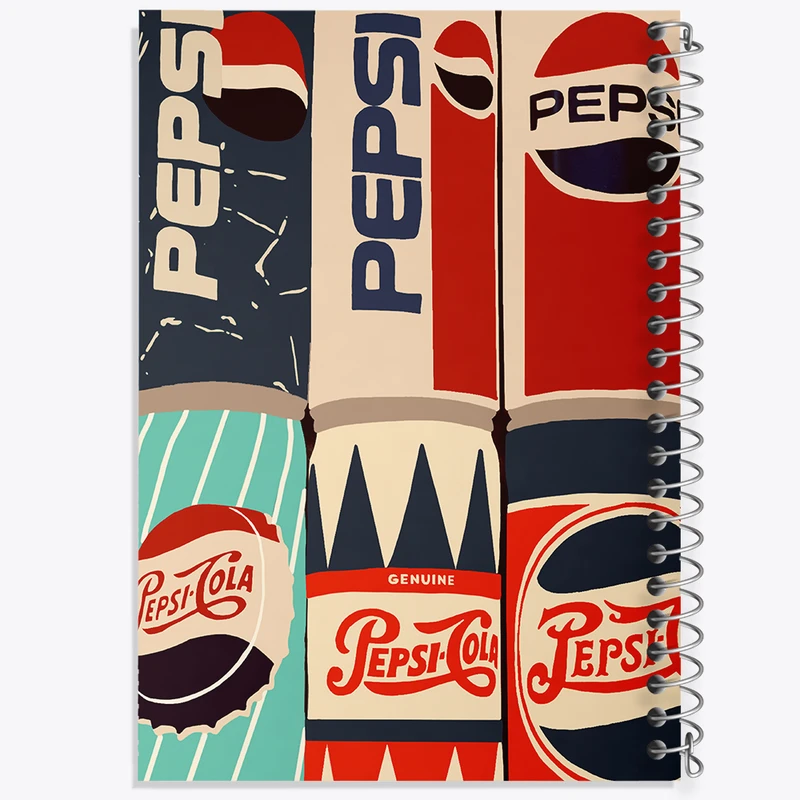 دفتر شطرنجی 50 برگ خندالو طرح نوشابه پپسی کد F7428