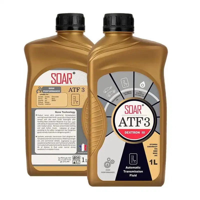 روغن گیربکس سوآر مدل ATF-3 حجم 1 لیتر بسته 4 عددی