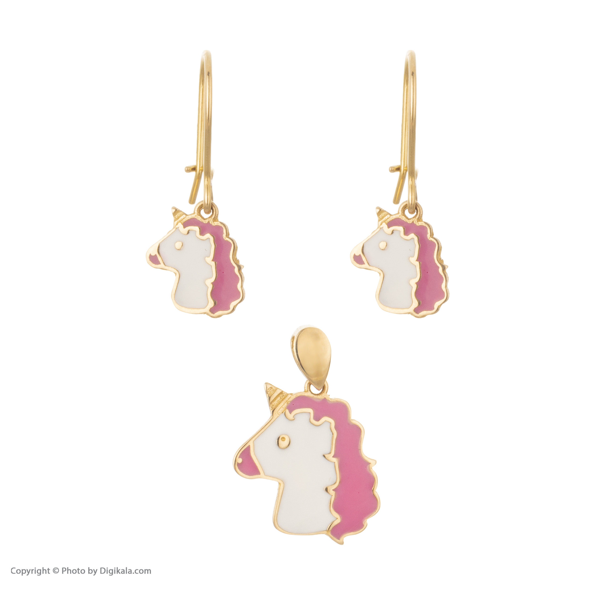 نیم ست طلا 18 عیار دخترانه مایا ماهک مدل MS0527