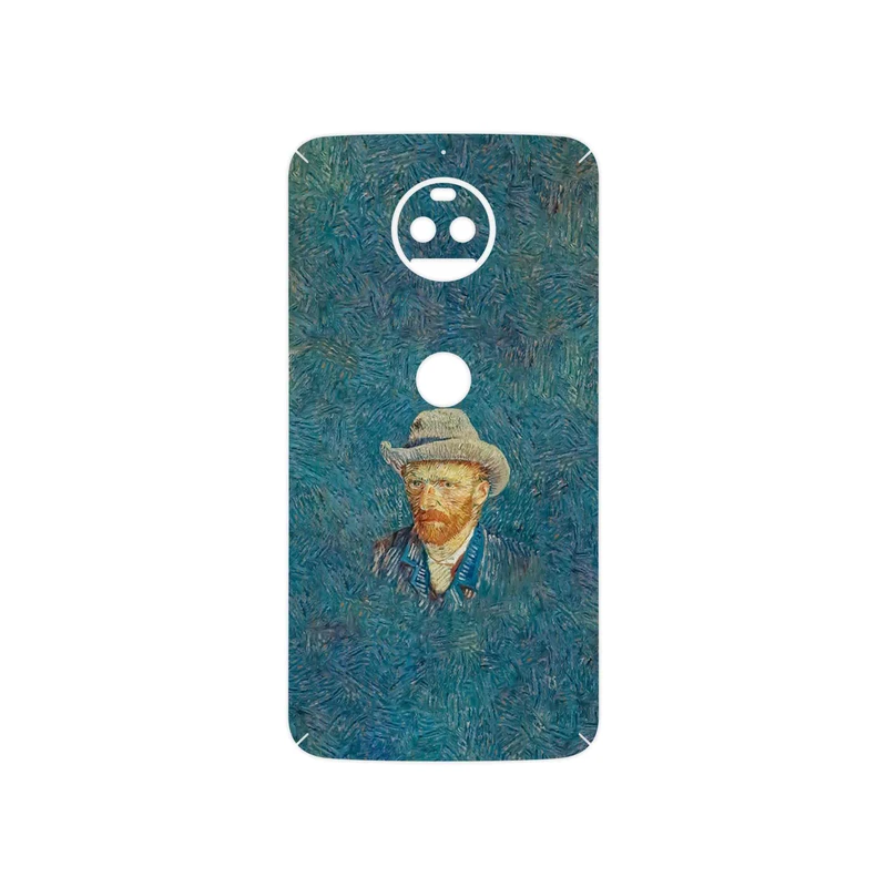 برچسب پوششی ماهوت مدل Self portrait with a gray felt hat مناسب برای گوشی موبایل موتورولا Moto G5S Plus