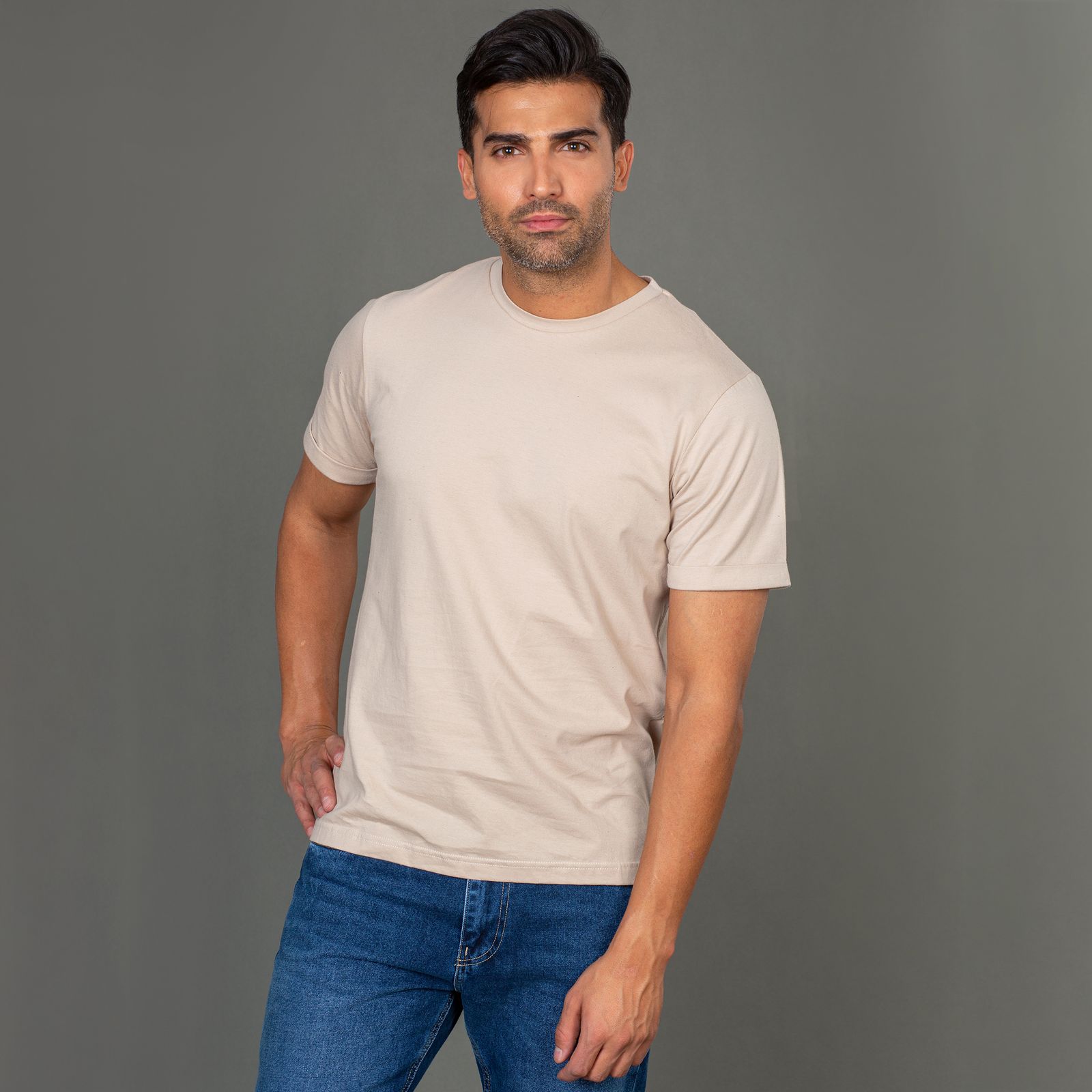 تی شرت آستین کوتاه مردانه ایزی دو مدل 218122907 -  - 1