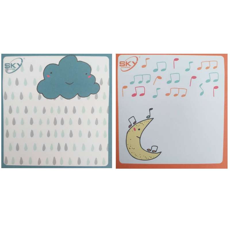 کاغذ یادداشت چسب دار اسکای مدل ابر و ماه مجموعه 2 عددی