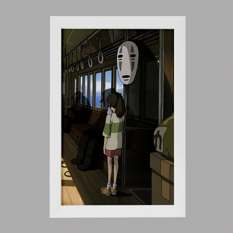 تابلو خندالو مدل انیمه شهر اشباح (Spirited Away) کد F3477