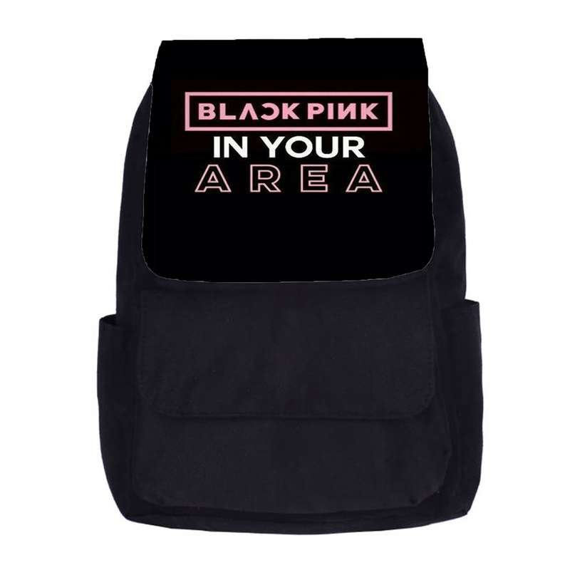 کوله پشتی دخترانه طرح black pink کد kp314