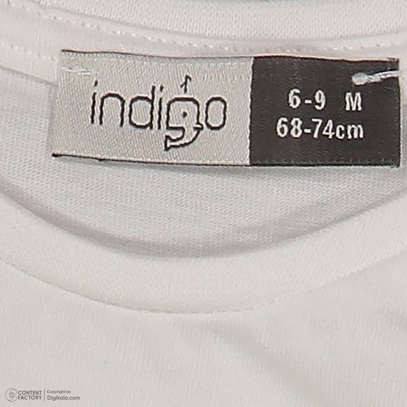 ست تی شرت و شلوارک نوزادی پسرانه ایندیگو مدل 13212 رنگ سفید -  - 6