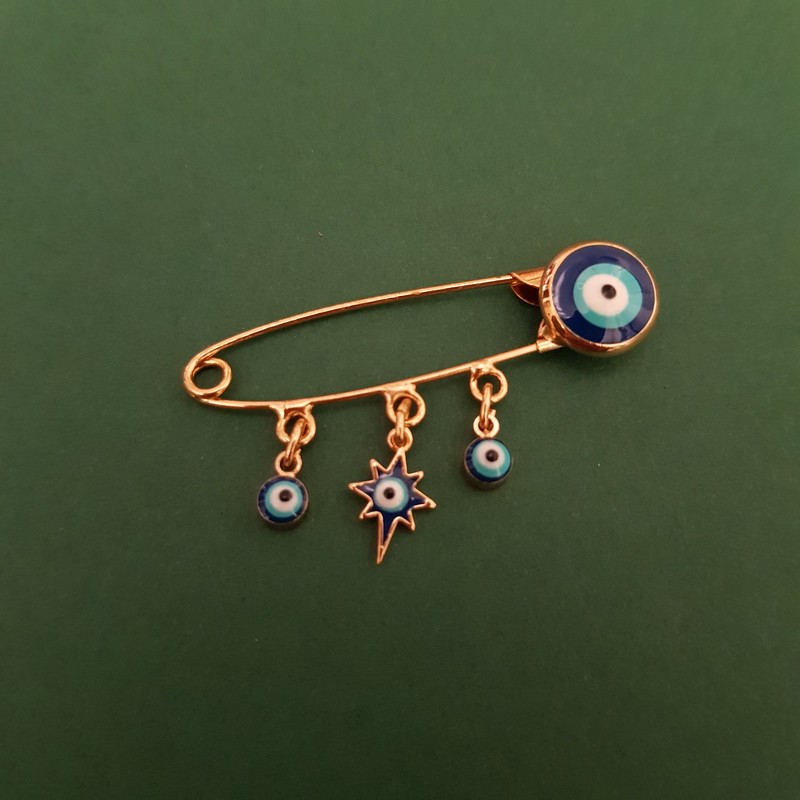 سنجاق سینه زنانه مدل چشم نظر