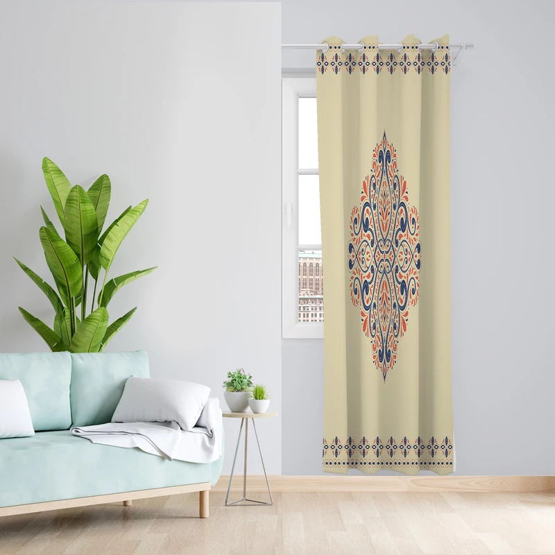 پرده مدل مخمل پانچی کد 1239سایز 140x200 سانتی متر