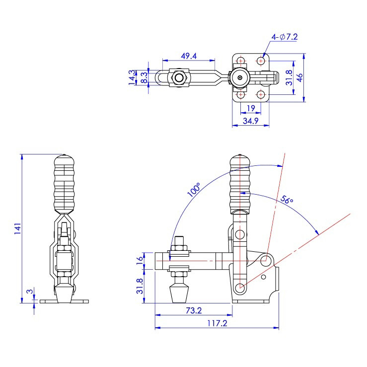 گیره کلمپ مدل GH-12130