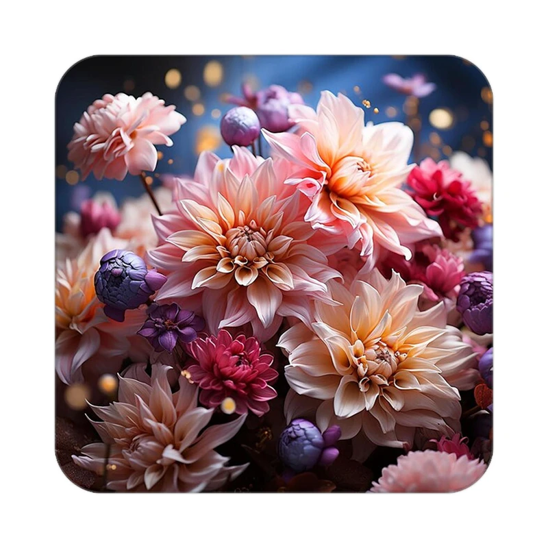 زیر لیوانی کاکتی طرح گل مدل mp18954