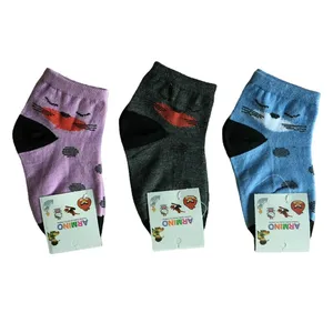 جوراب ساق کوتاه دخترانه کد 8206222 مجموعه 3 عددی