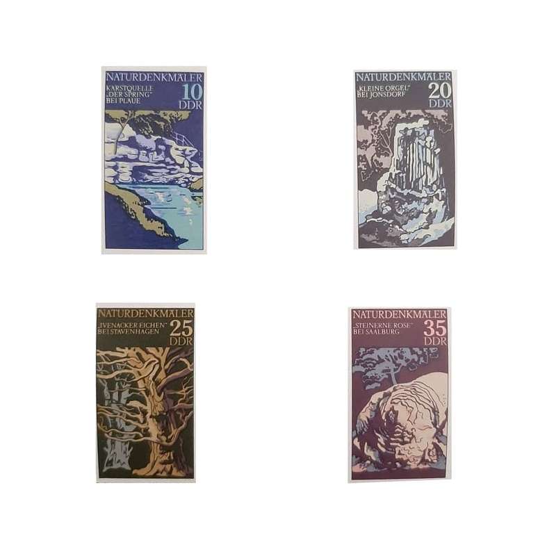 تمبر یادگاری مدل طبیعت مجموعه 4 عددی