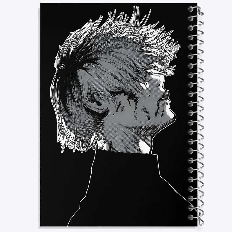 دفتر شطرنجی 50 برگ خندالو طرح انیمه توکیو غول (Tokyo Ghoul) کد F5601