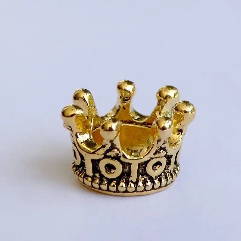 مهره دستبند مدل تاج کد MO 945 مجموعه 2 عددی