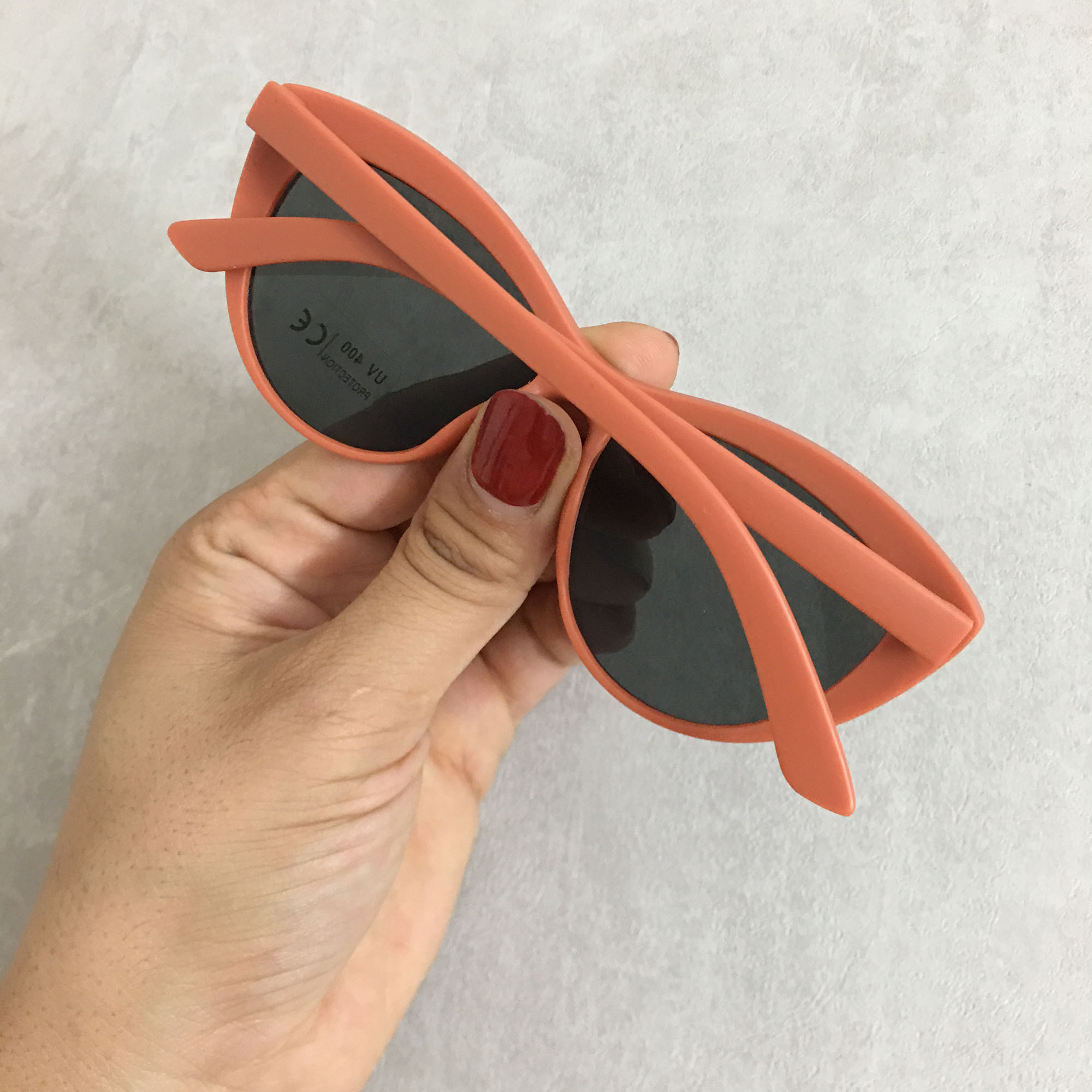 عینک آفتابی دخترانه مدل فانتزی گربه ای کد SUN AJO 44