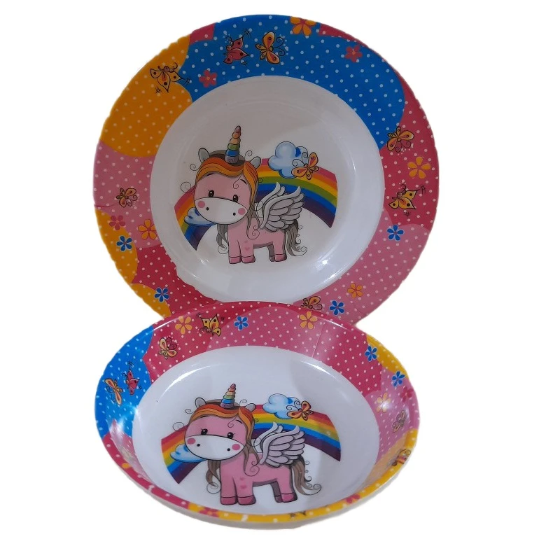 ظرف غذا کودک مدل یونیکورن بسته 2 عددی