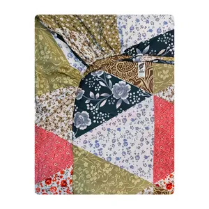 ملحفه آدنو مدل چهل تکه کد CH125 دونفره سایز 140x200 سانتی متر