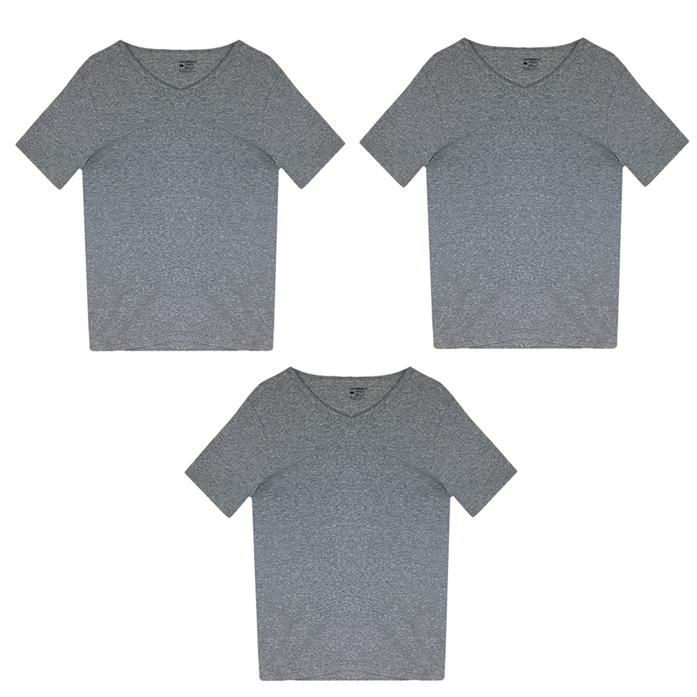 زیرپوش آستین دار مردانه لیورجی مدل 326779 بسته 3 عددی