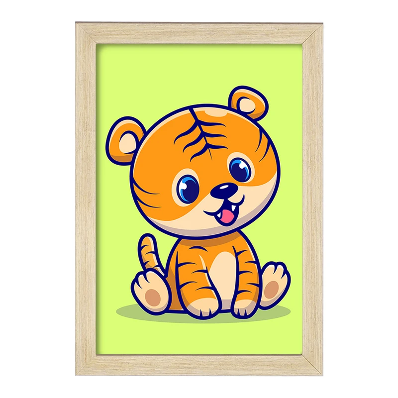 تابلو خندالو مدل حیوانات بامزه ببر کد 29641