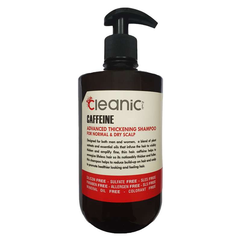 شامپو تقویت کننده مو کلینیک کیندی مدل کافئین حجم 550 میلی لیتر