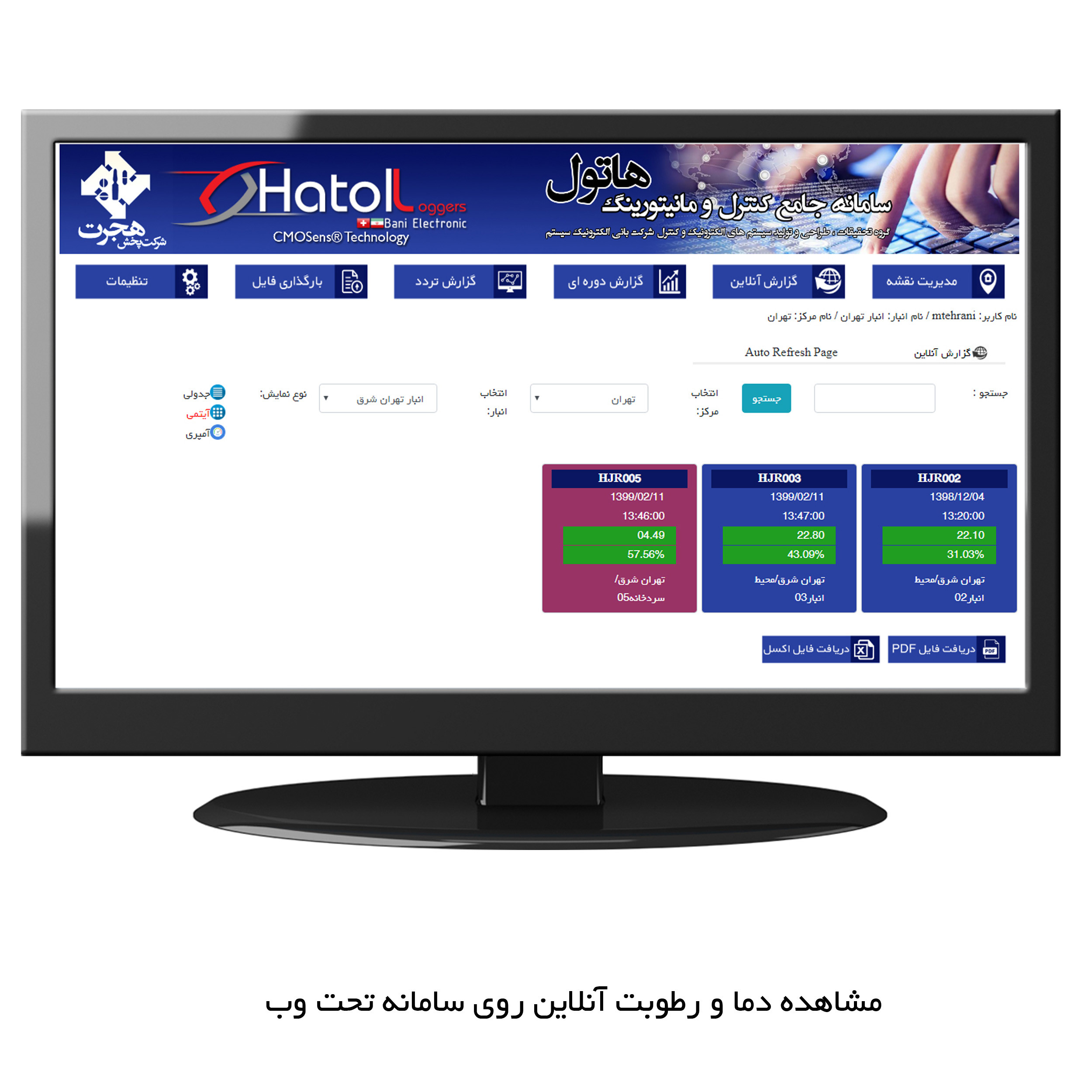 دیتالاگر دما و رطوبت هاتول مدل 2010