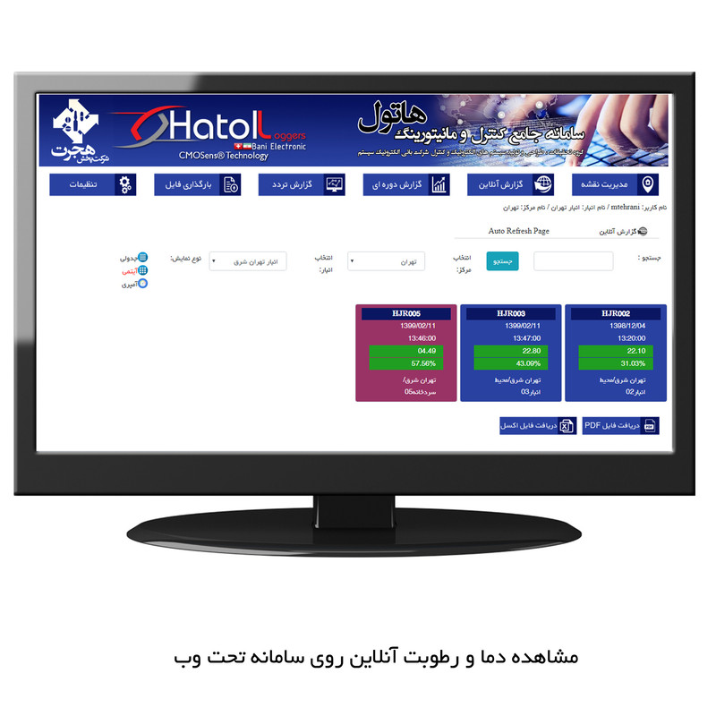 دیتالاگر دما و رطوبت هاتول مدل 2070NX