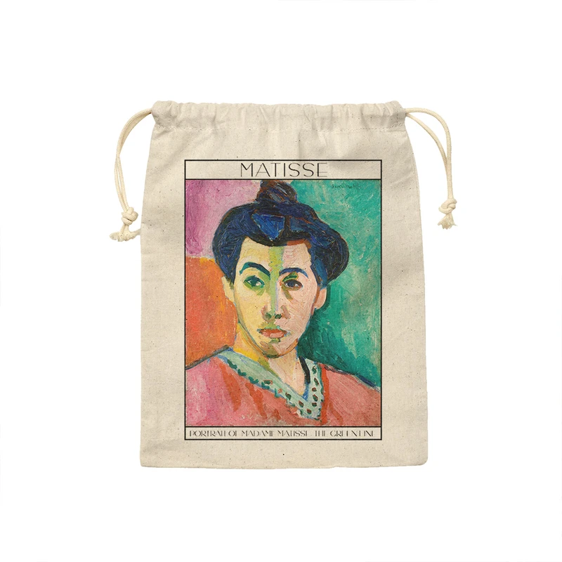 کیسه نان و سبزی ترمه طراحان ایده مدل پرتره خانم ماتیس، خط سبز از ماتیس کد art0641 - M