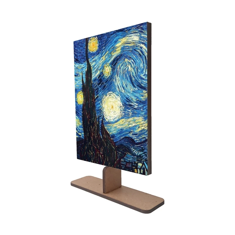 استند رومیزی تزیینی مدل پایه دار طرح شب پر ستاره کد KLMX-snt1