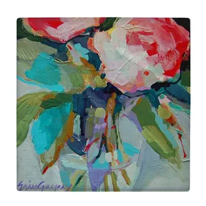 	 کاشی کارنیلا طرح گلهای رز مدل لوحی کد klh1866