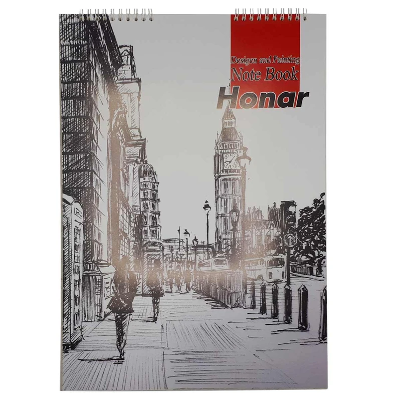  دفتر طراحی 50 برگ هنر طرح ساعت بزرگ لندن مدل SD-M-A3 کد 03