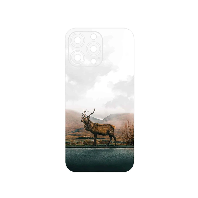 برچسب پوششی ماهوت مدل Horned_Deer مناسب برای گوشی موبایل اپل iPhone 14 Pro Max