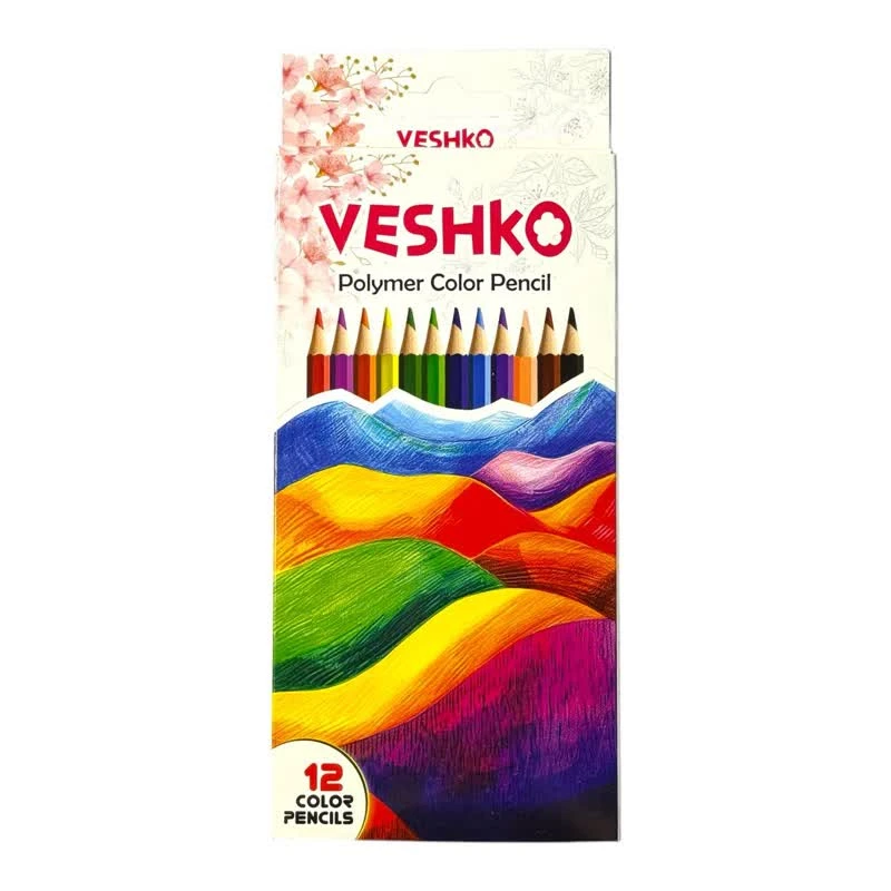 مداد رنگی 12 رنگ وشکو کد 2317