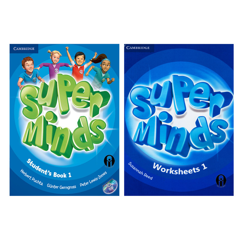 کتاب Super Minds And Worksheets 1 اثر جمعی از نویسندگان انتشارات الوندپویان دو جلدی
