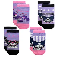 جوراب دخترانه تن پوش هنگامه مدل مچی کرومی مجموعه 4 عددی