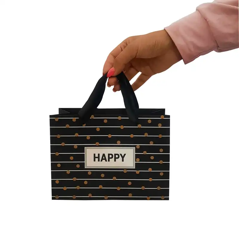 پاکت هدیه طرح خالخالی مدل HAPPY کد 11101011