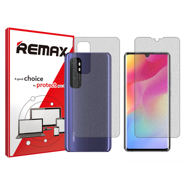 محافظ صفحه نمایش مات ریمکس مدل HyMTT مناسب برای گوشی موبایل شیائومی Mi Note 10 Lite به همراه محافظ پشت گوشی