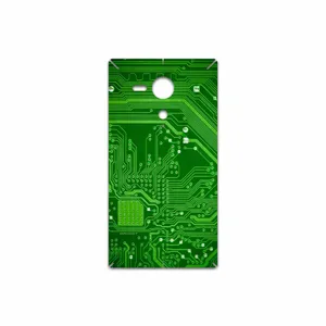 MAHOOT Green Printed Circuit Board Cover Sticker for Sony Xperia SP