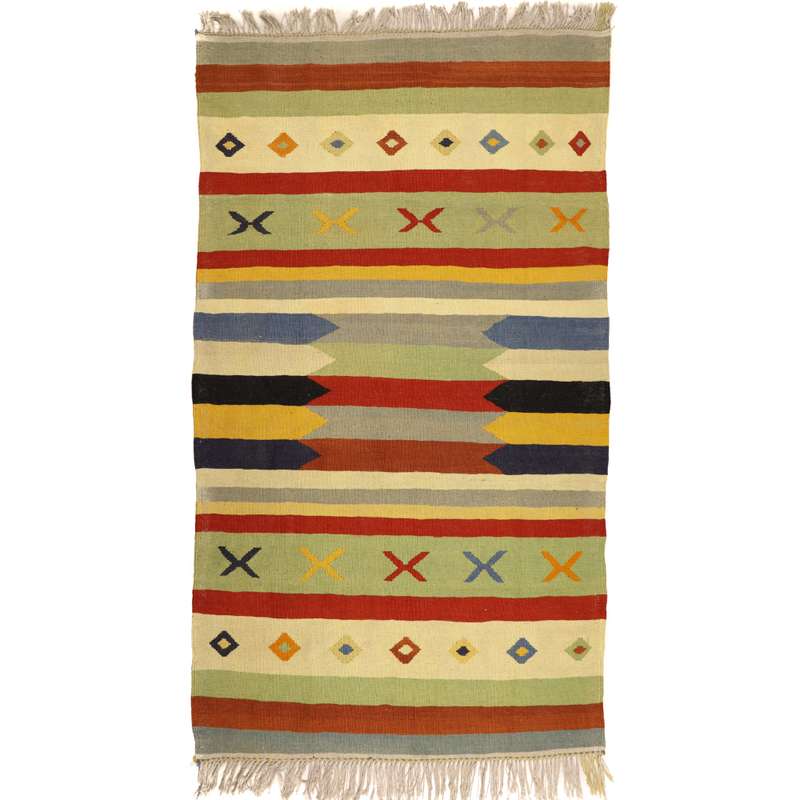 گلیم دستبافت دو ونیم متری مدل دکوراتیو کد 1410171