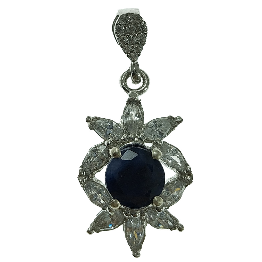 آویز گردنبند نقره زنانه سلین کالا مدل یاقوت کبود کد 60 آویز گردنبند نقره زنانه سلین کالا مدل یاقوت کبود کد 60