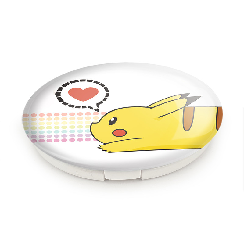آینه جیبی خندالو طرح پیکاچو انیمه پوکمون مدل تاشو کد 17334