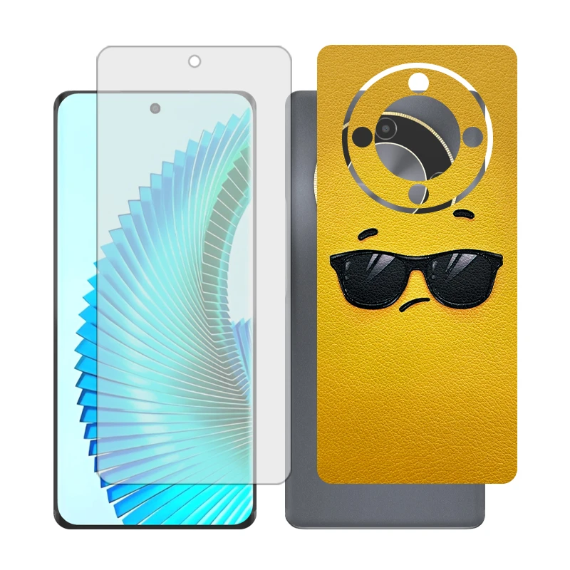 محافظ صفحه نمایش مات گلس مدل Together مناسب برای گوشی موبایل آنر X9b به همراه برچسب پوششی پشت گوشی
