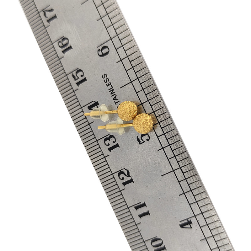 گوشواره طلا 18 عیار دخترانه طلا و جواهرسازی افرا مدل شنی 075