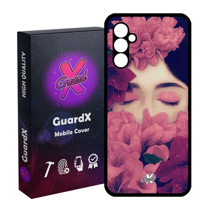 کاور گارد ایکس طرح Girl مدل Glass10027 مناسب برای گوشی موبایل سامسونگ Galaxy A24/A24 4G/M34 5G