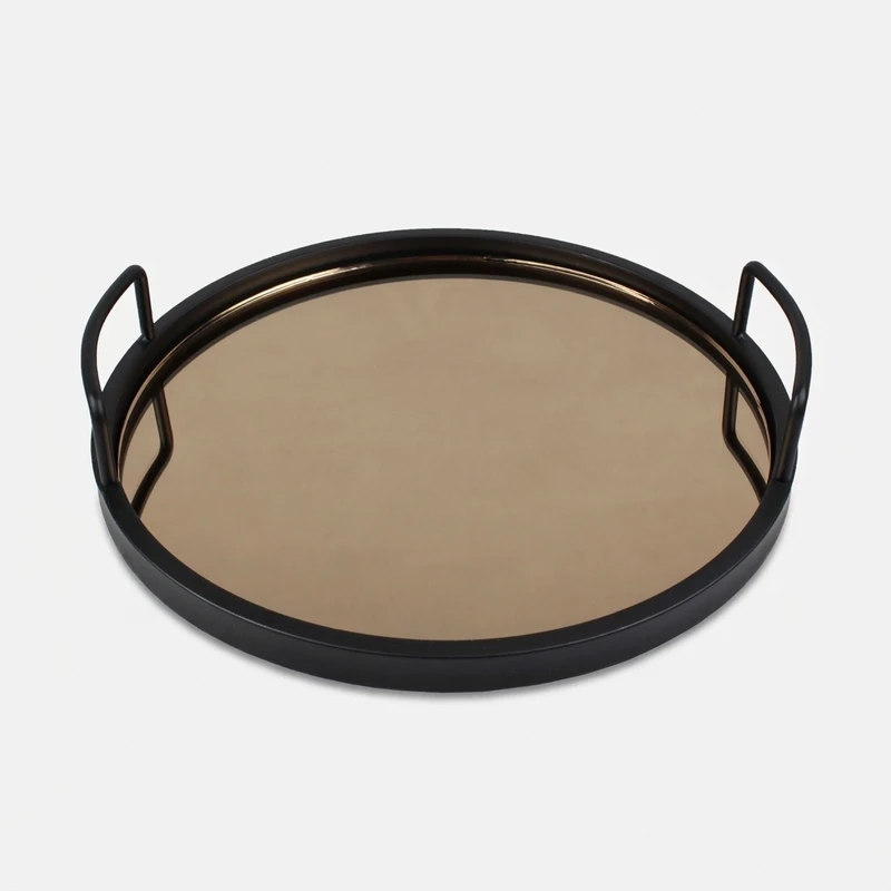 سینی دسته دار طرح کف آینه کد CF-09 سایز 33*8 سانتی متر