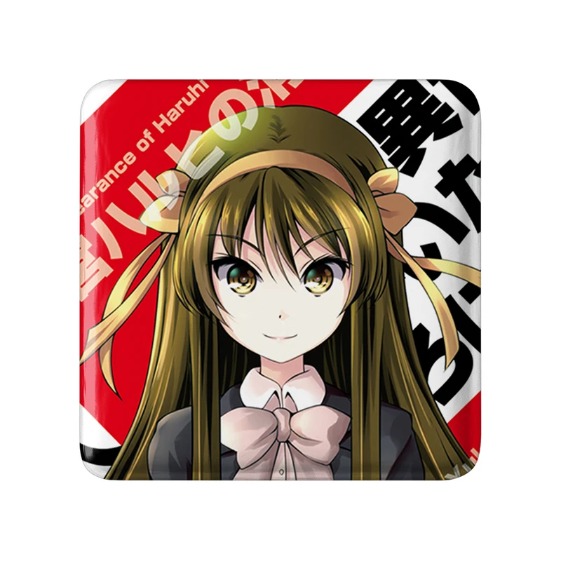 مگنت خندالو طرح هاروهی انیمه ناپدید شدن هارومی سوزومیا The Disappearance of Haruhi Suzumiya  مدل مربعی کد 23122