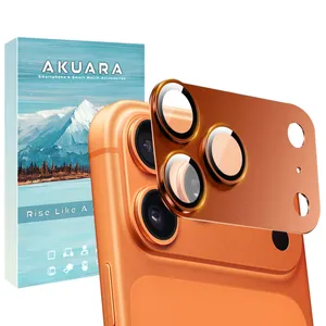 محافظ لنز دوربین فلزی آکوآرا مدل All-Round Protection مناسب برای گوشی موبایل اپل iPhone 17 Pro Max