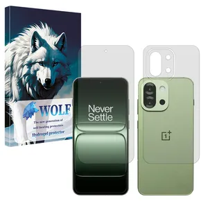 Wolf Tough model Matte screen protector suitable for OnePlus 13s mobile phone along with the back protector