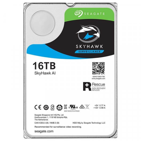 هارددیسک اینترنال سیگیت مدل SkyHawk ST16000VE002 ظرفیت 16 ترابایت