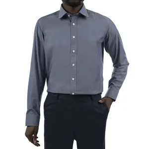 پیراهن آستین بلند یقه کراواتی مردانه مدل 755