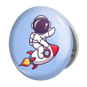 آینه جیبی خندالو طرح فضانورد مدل تاشو کد 25060 